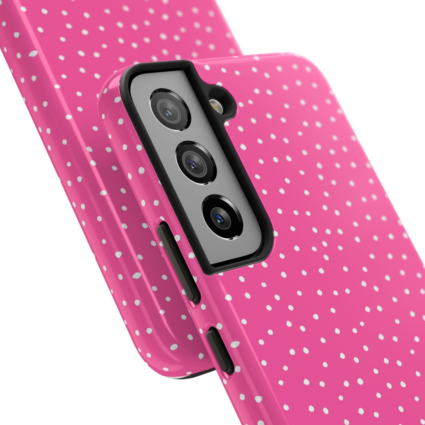 Dinky Dots Bright Pink / White Phone Case