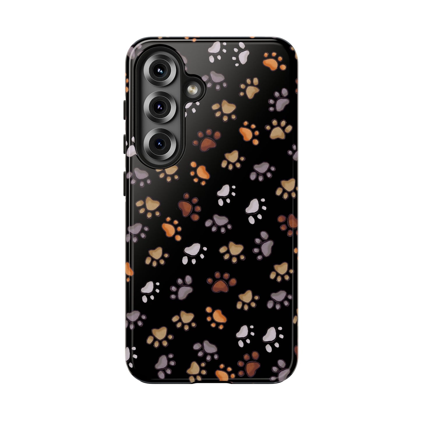 Puppy Paws Black Phone Case