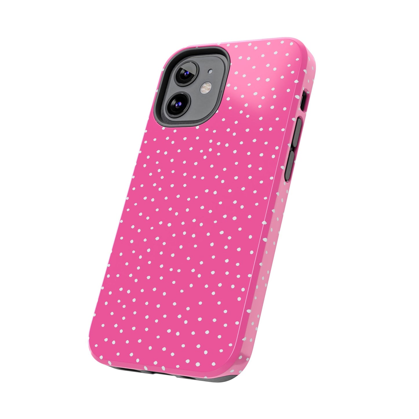 Dinky Dots Bright Pink / White Phone Case