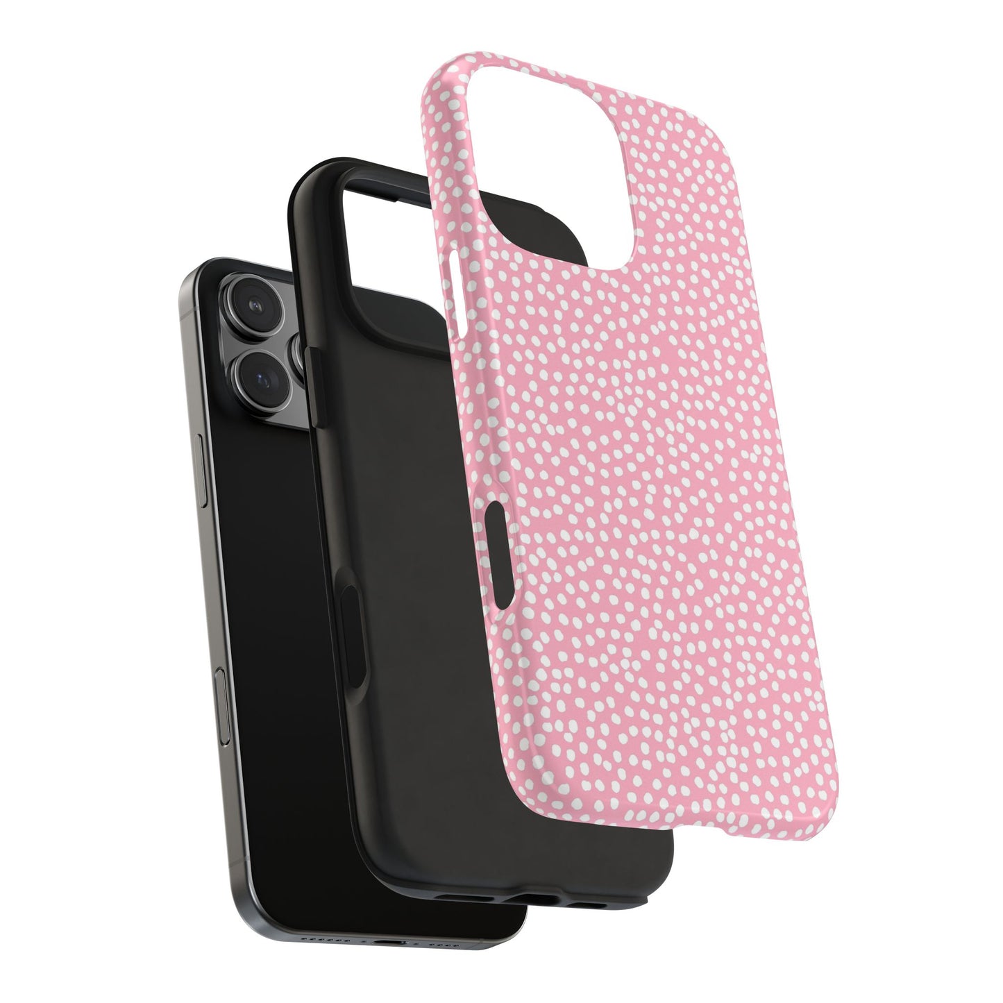 Bitty Dots Pink / White Phone Case