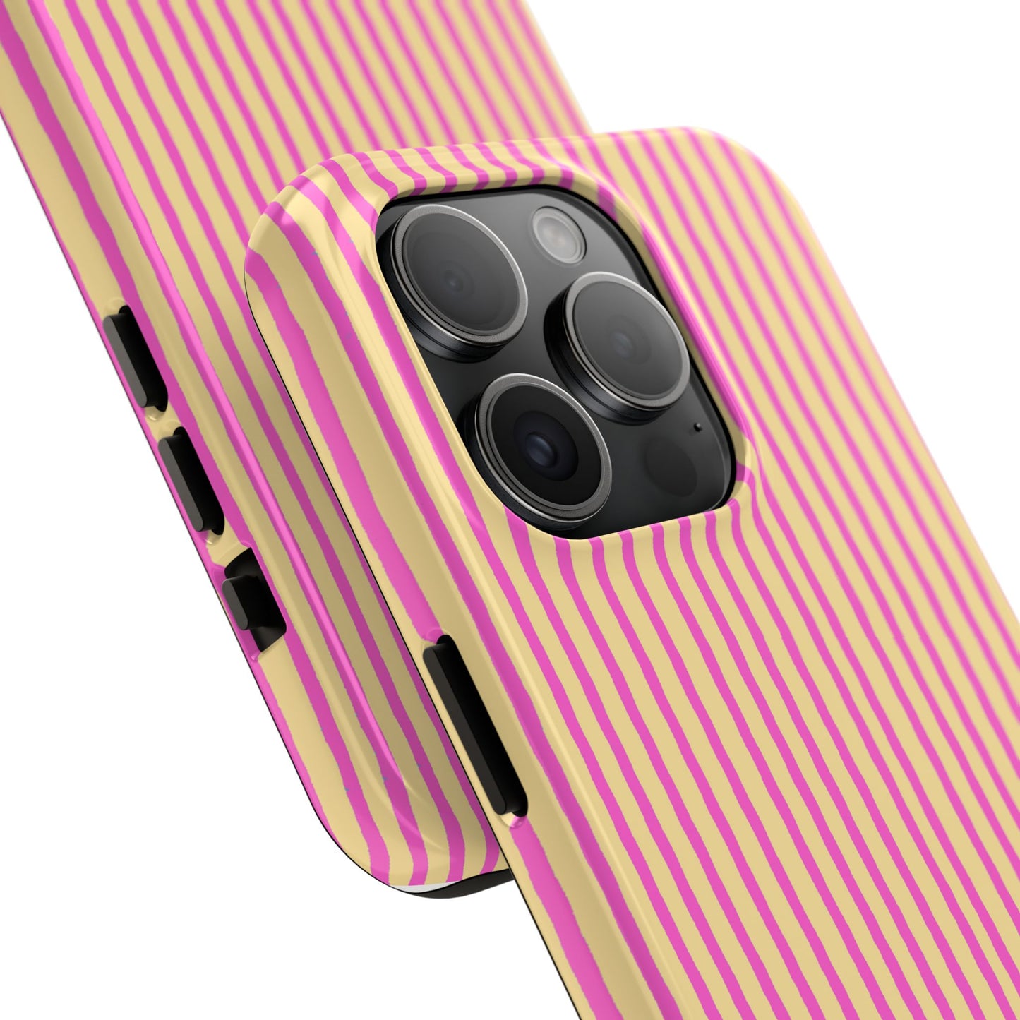 Stripe Yellow / Pink Phone Case