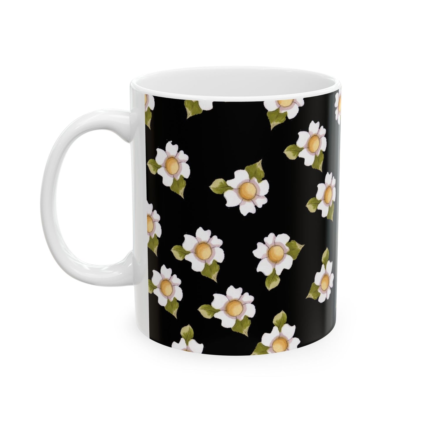 Daisies Black Cup