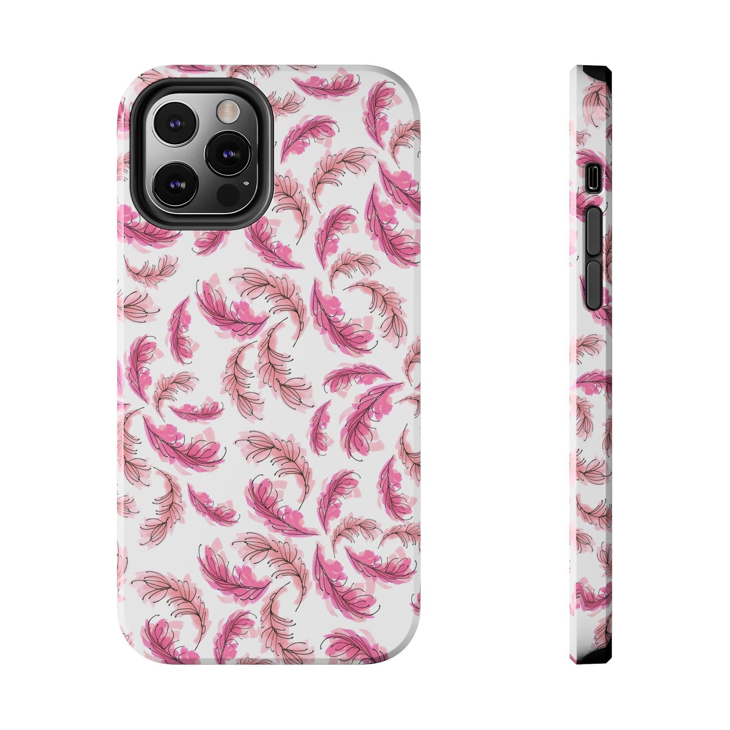 Flam Feathers White Phone Case