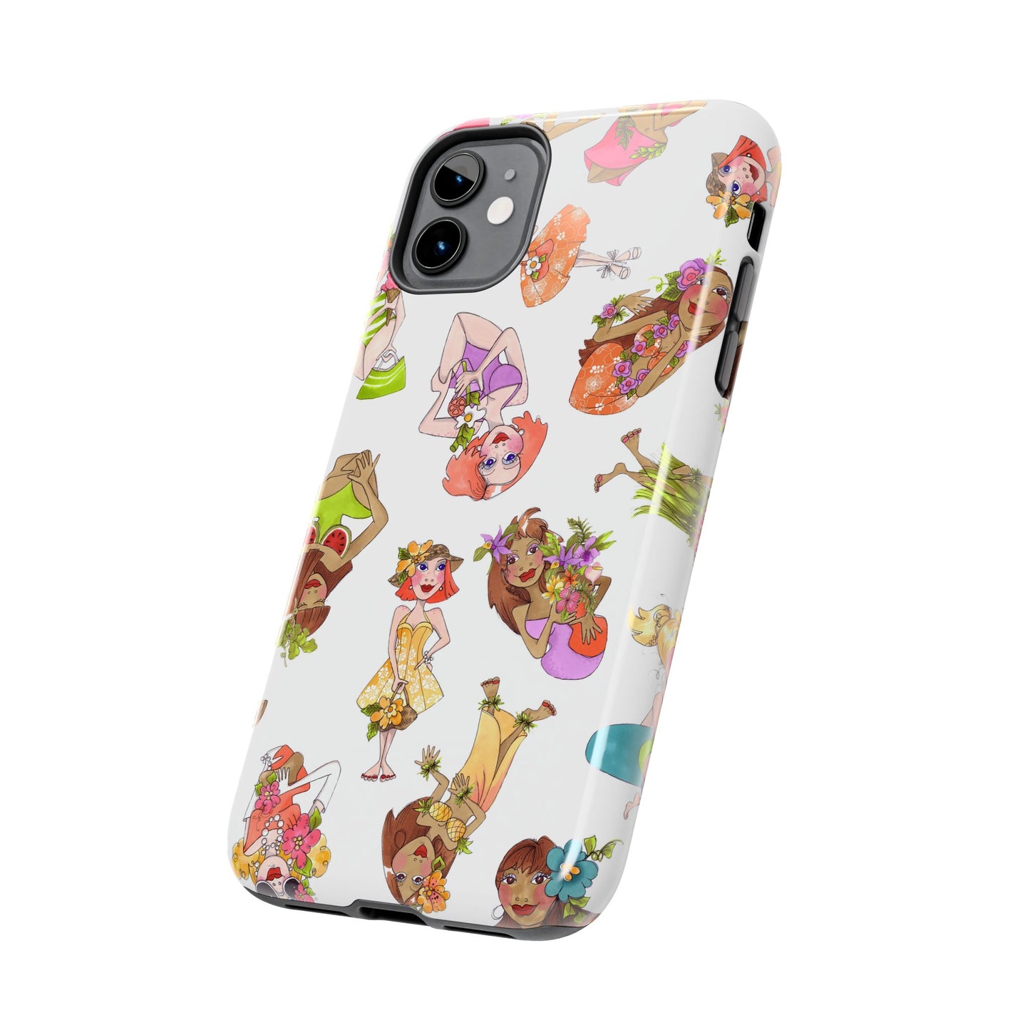 Island Toss White Phone Case