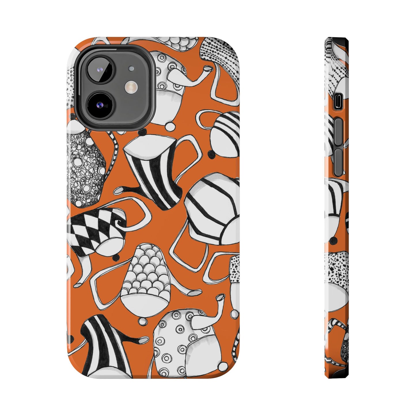 Coffee, Tea Anyone? Orange Phone Case