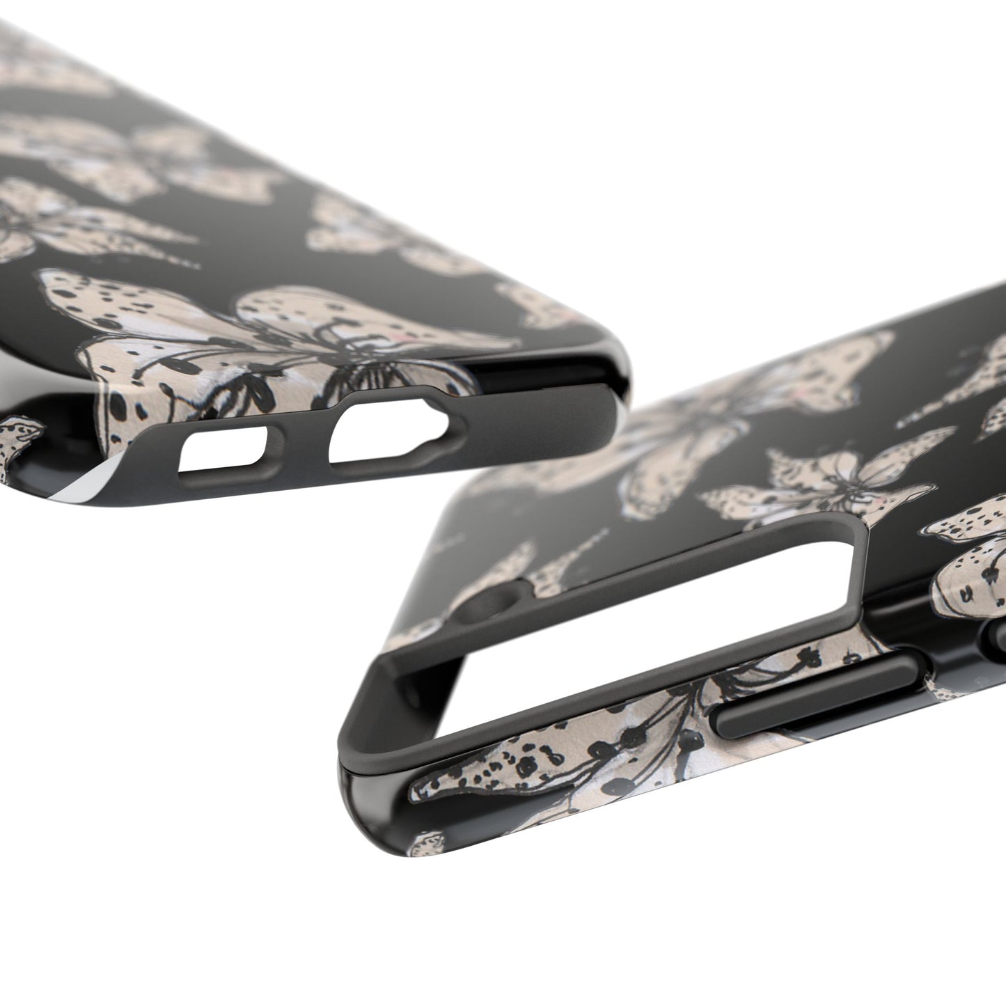 Spotted Lilies Black Phone Case