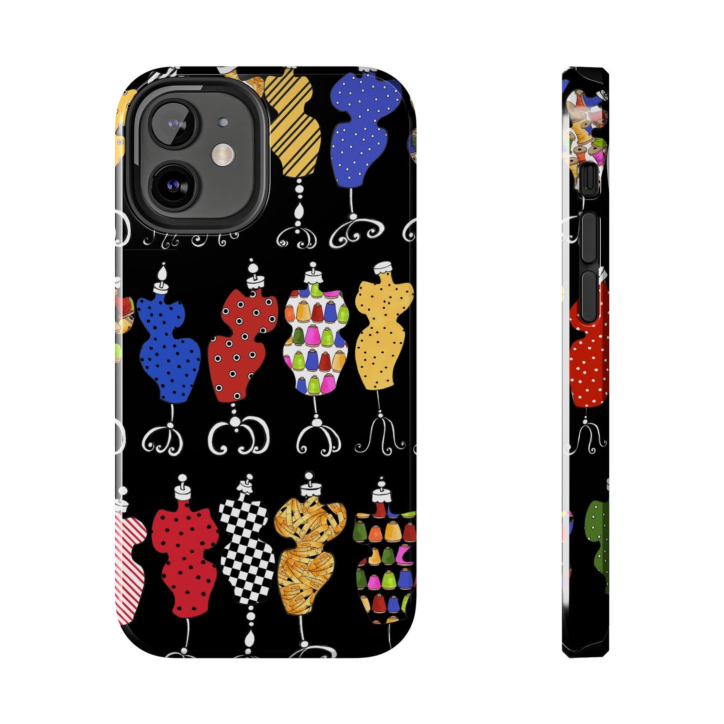 Go Figure Black / Multi Phone Case