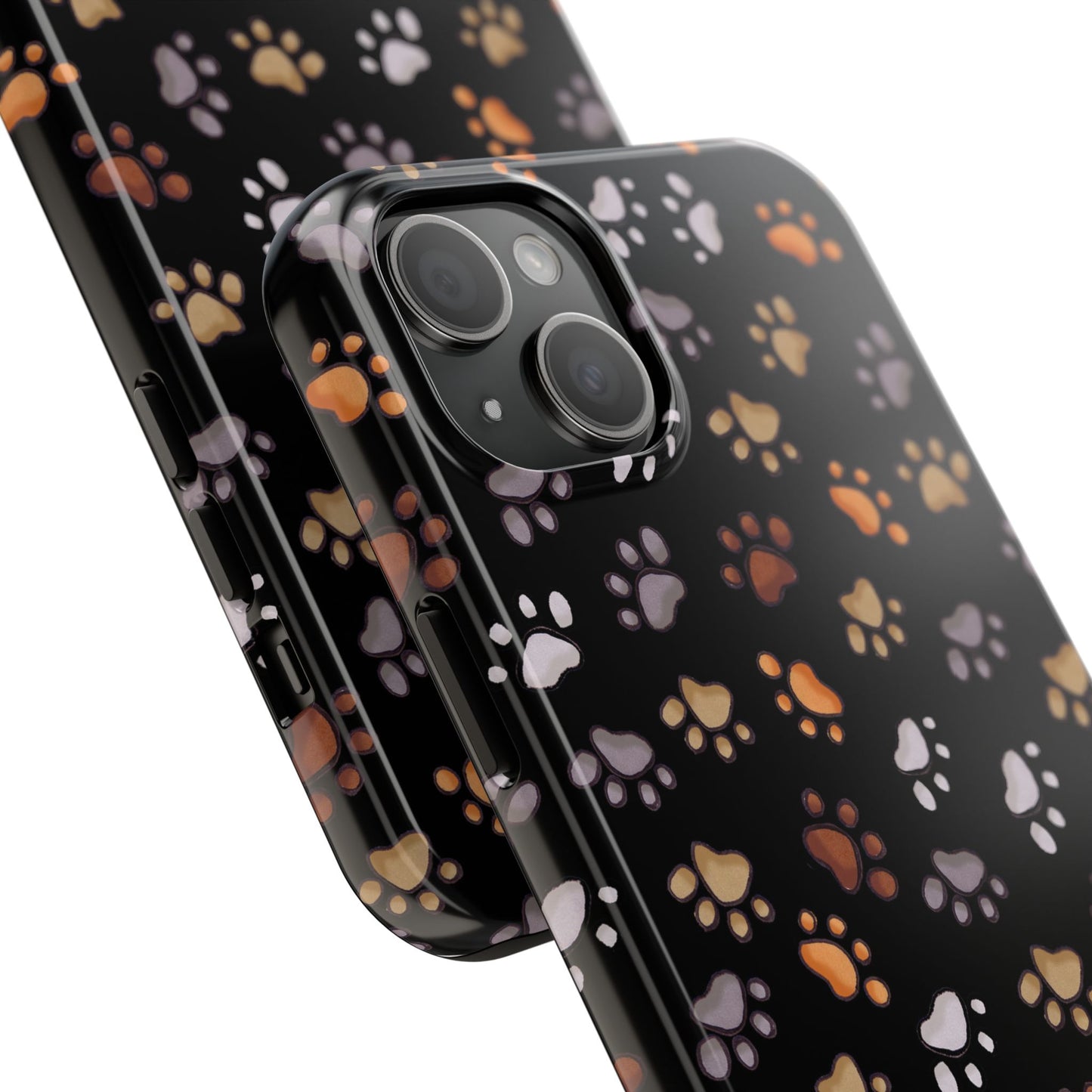 Puppy Paws Black Phone Case