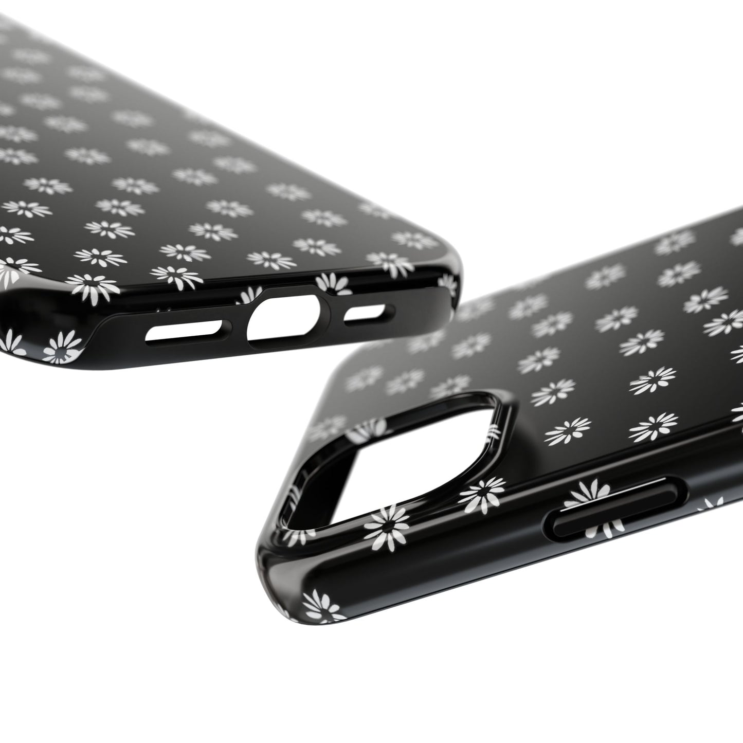 Daisy Dot Black / White Phone Case