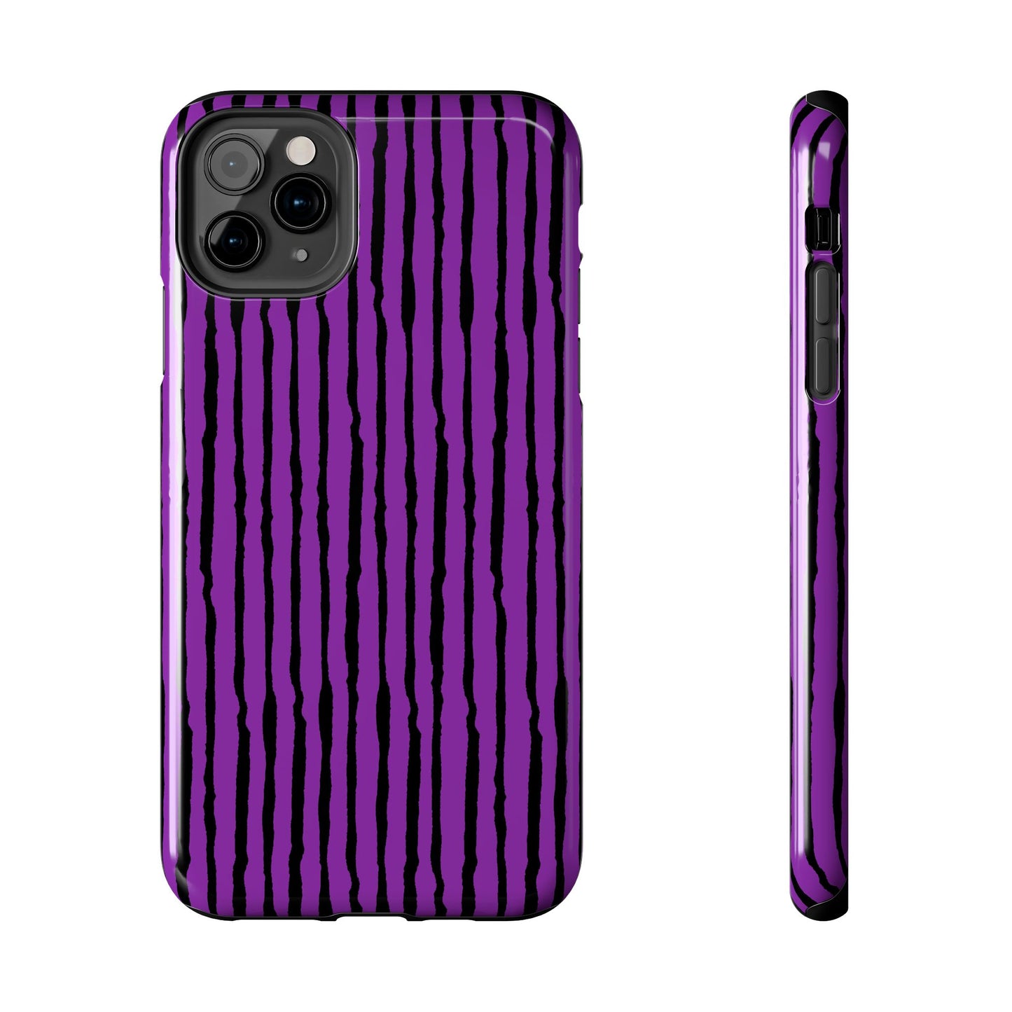 Sorta Stripe Purple / Black Phone Case
