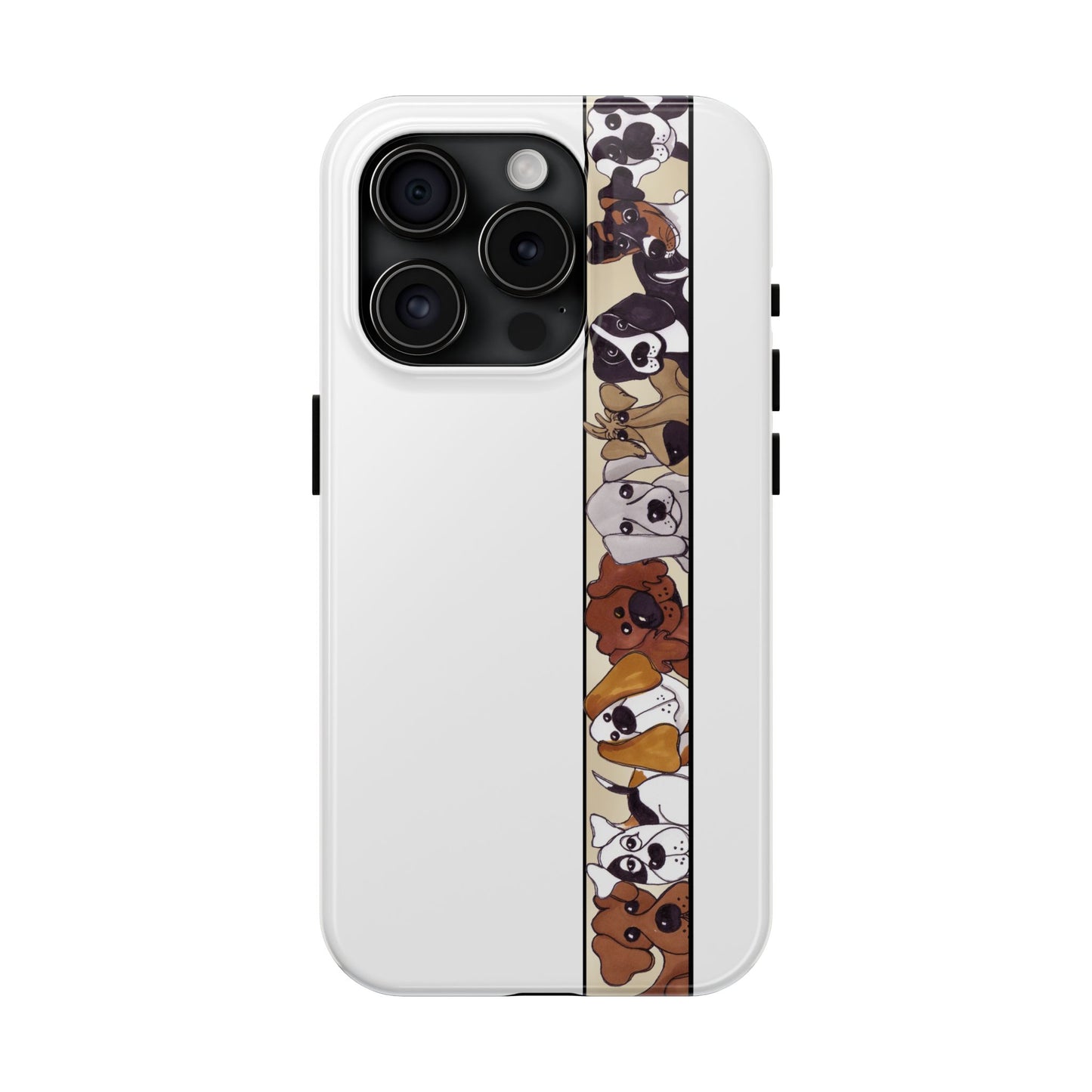 Doggie Delight Border Phone Case