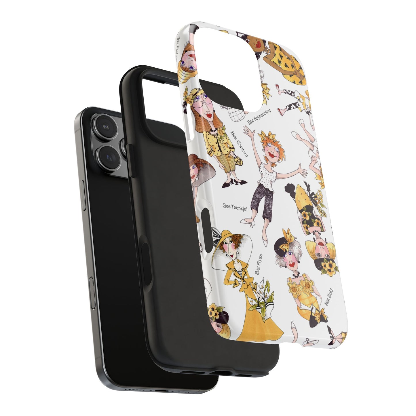 Bee Tossed White Phone Case