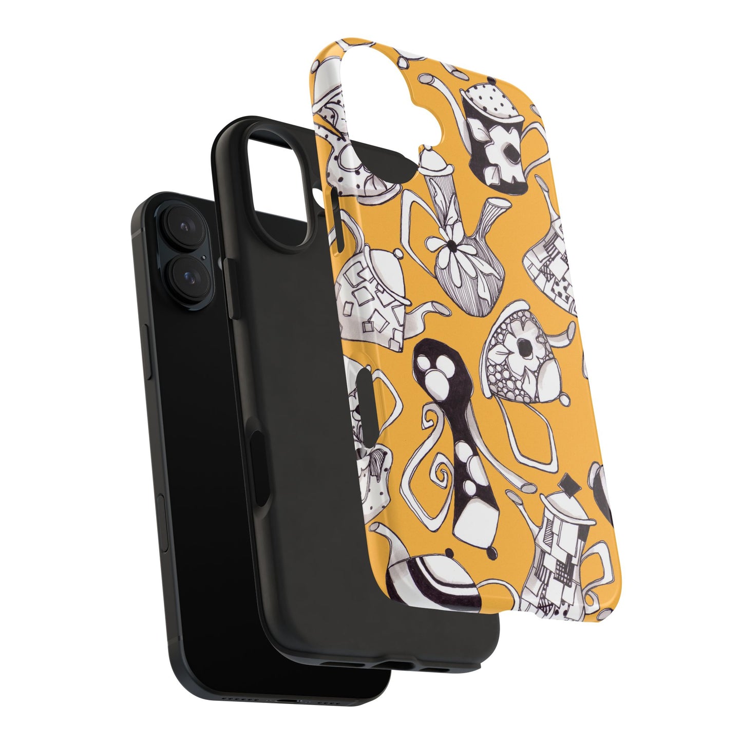 Fancy Pots Yellow Phone Case