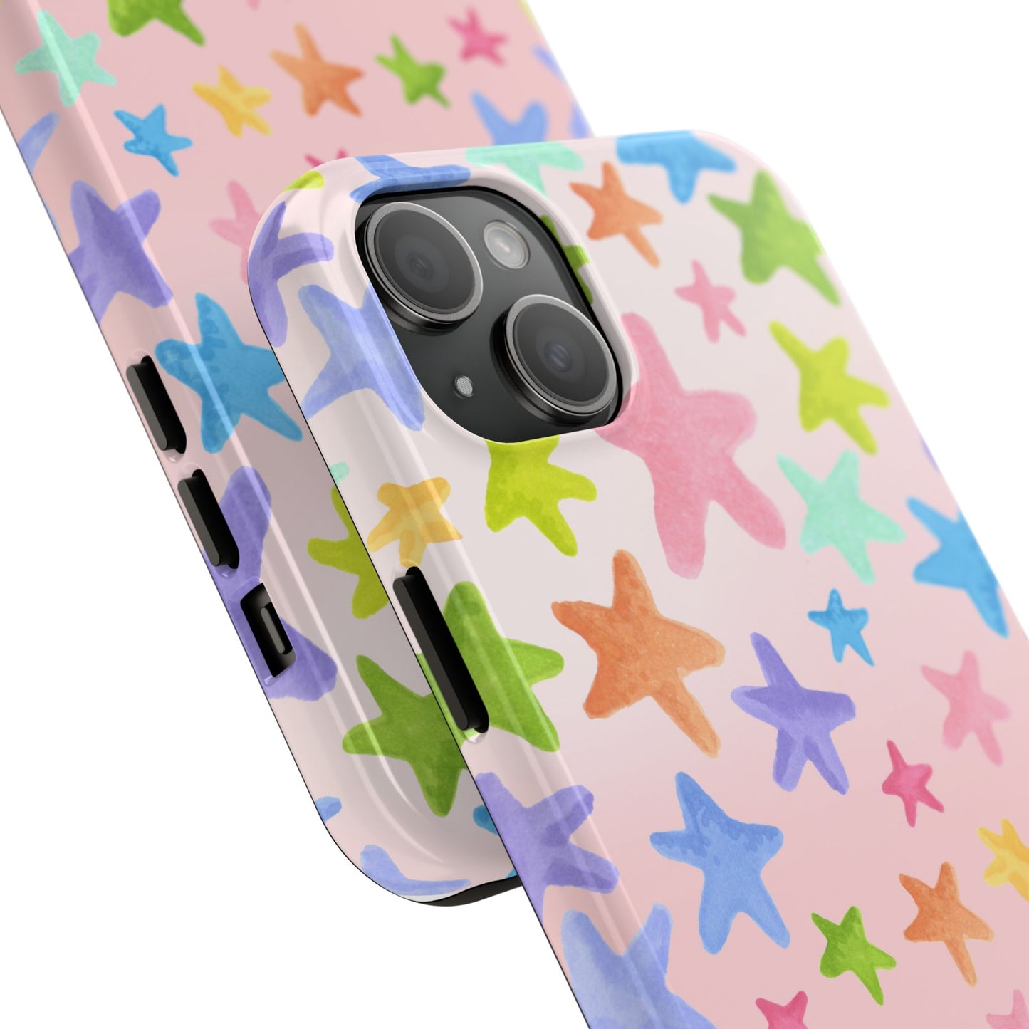 Happy Stars Pink Phone Case