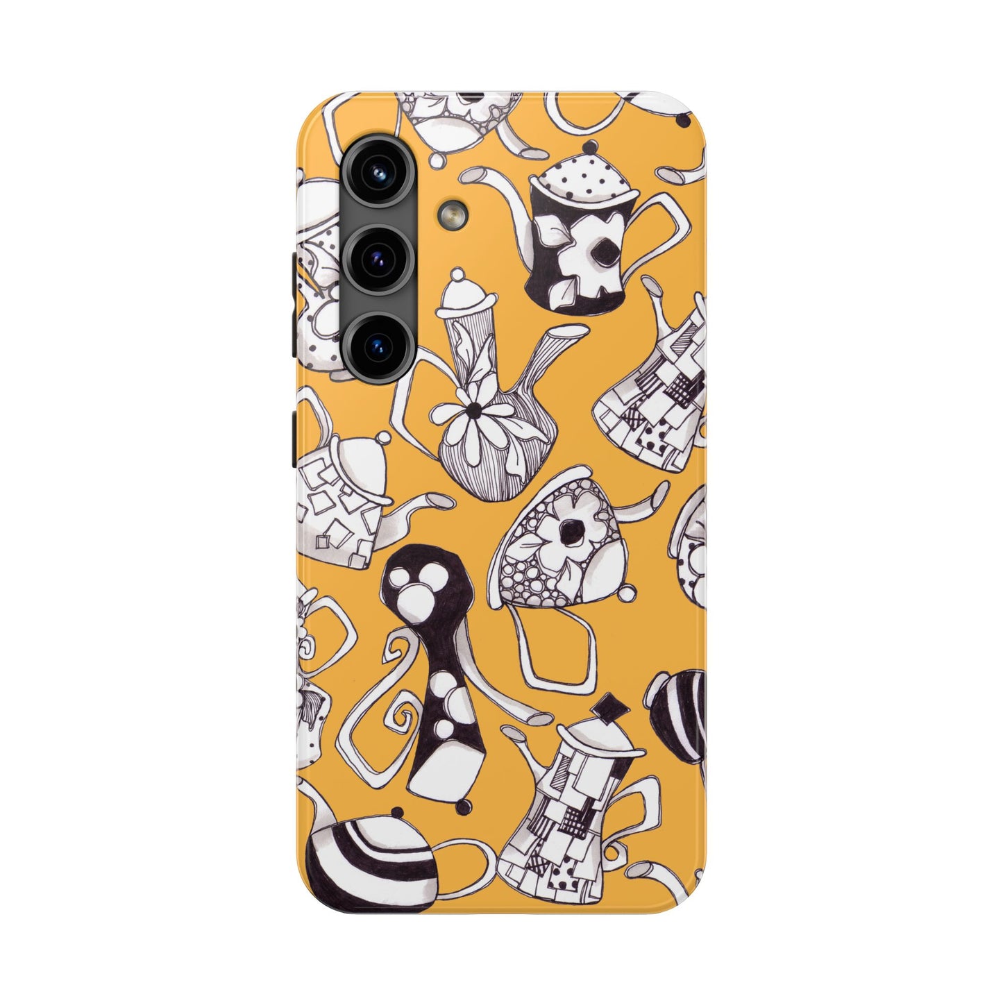 Fancy Pots Yellow Phone Case