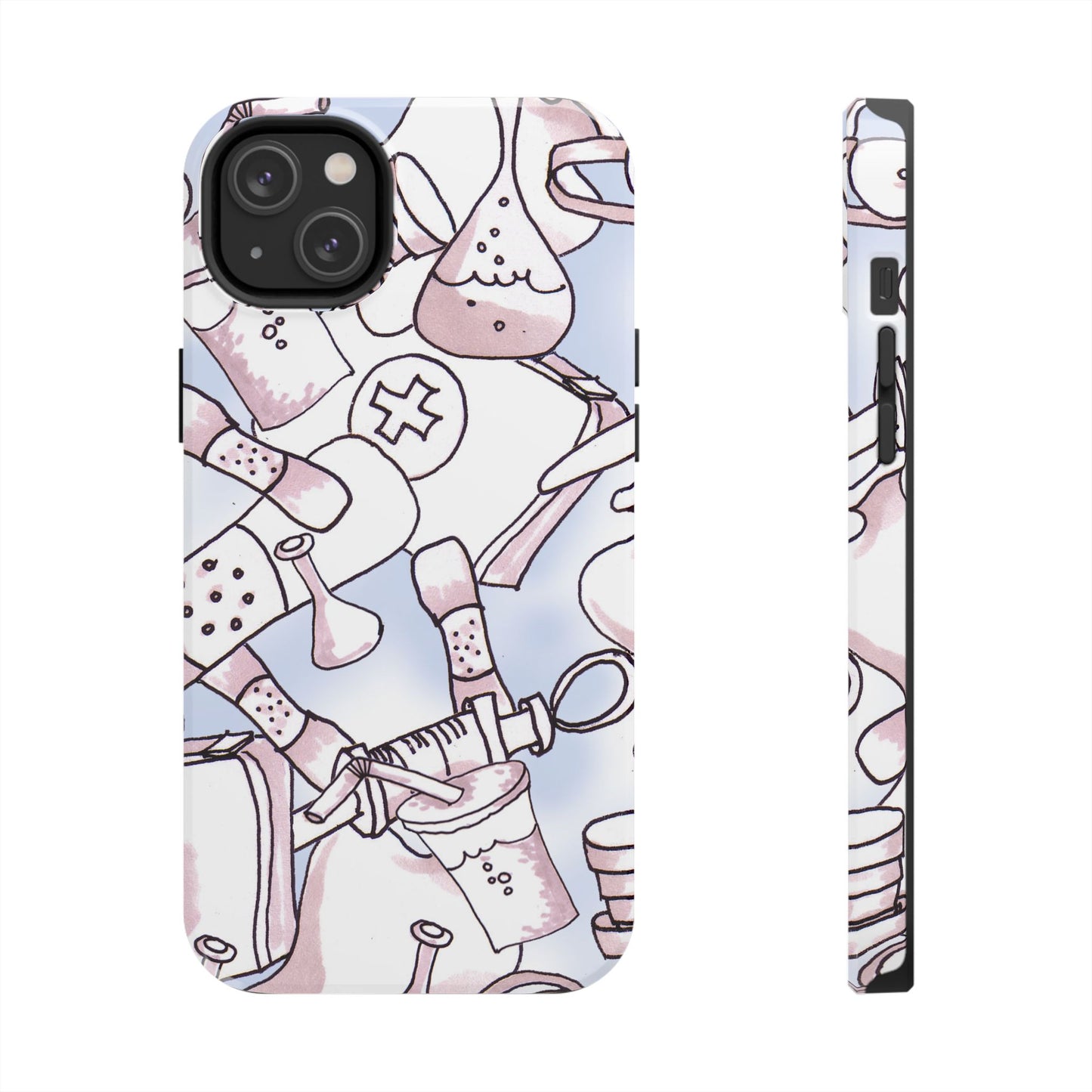 Med Stuff Blue Phone Case