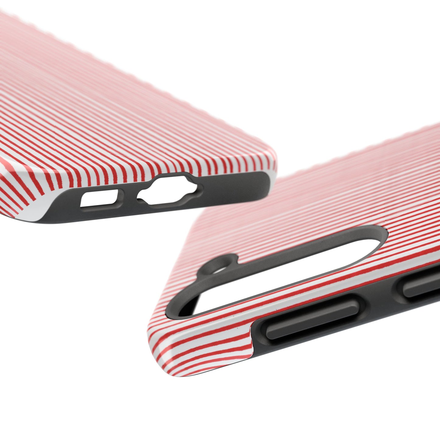 Stripe White / Red Phone Case