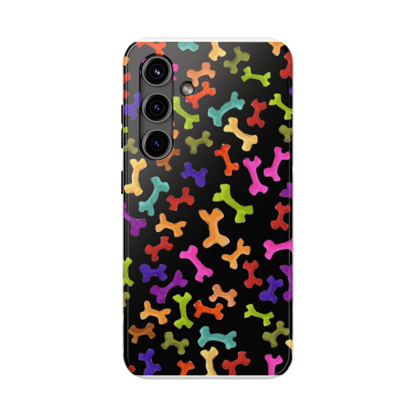 Happy Bones Black Phone Case