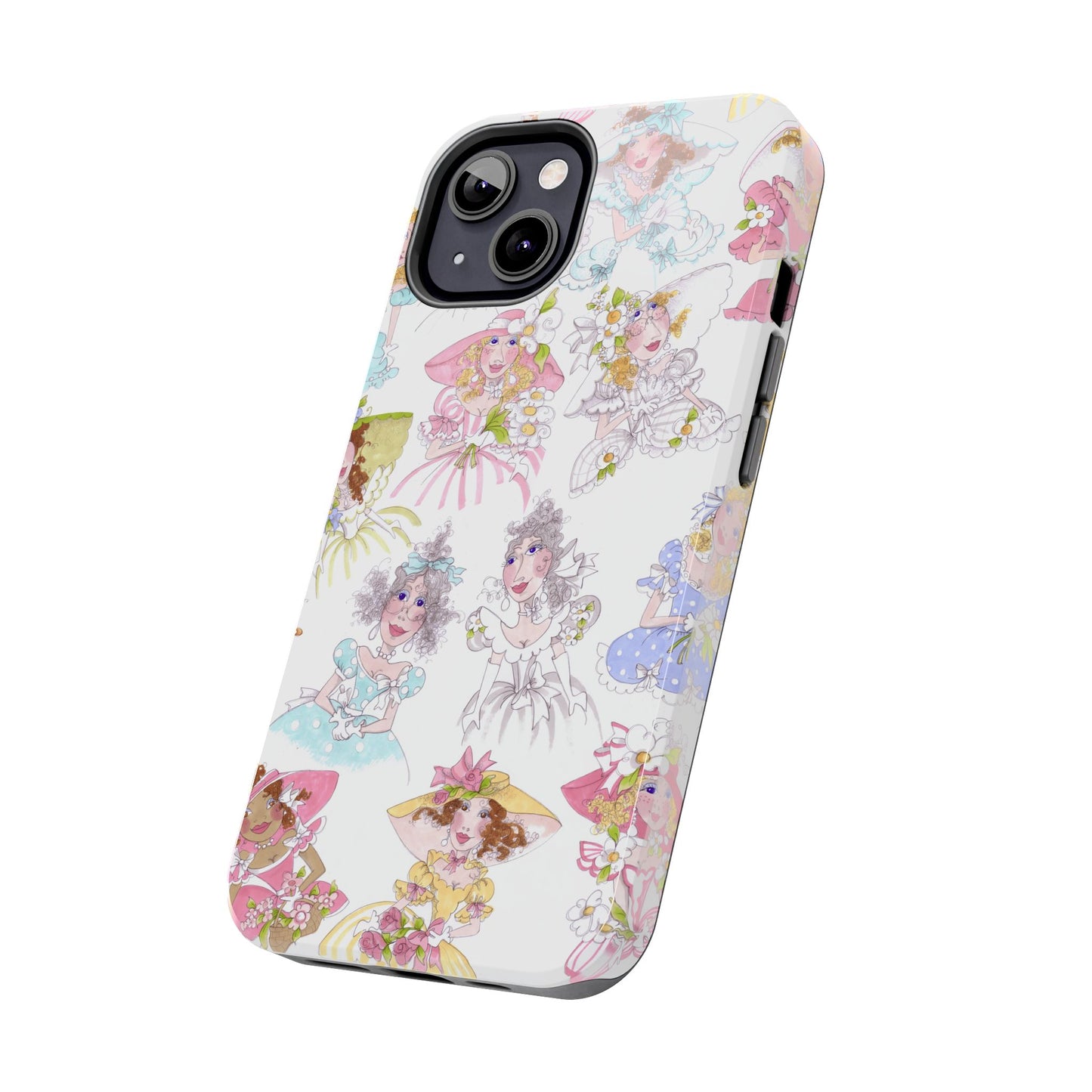 Tossed Belles White Phone Case