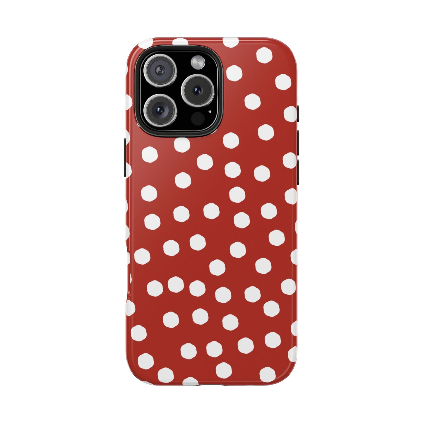 Jumbo Dots Red / White Phone Case