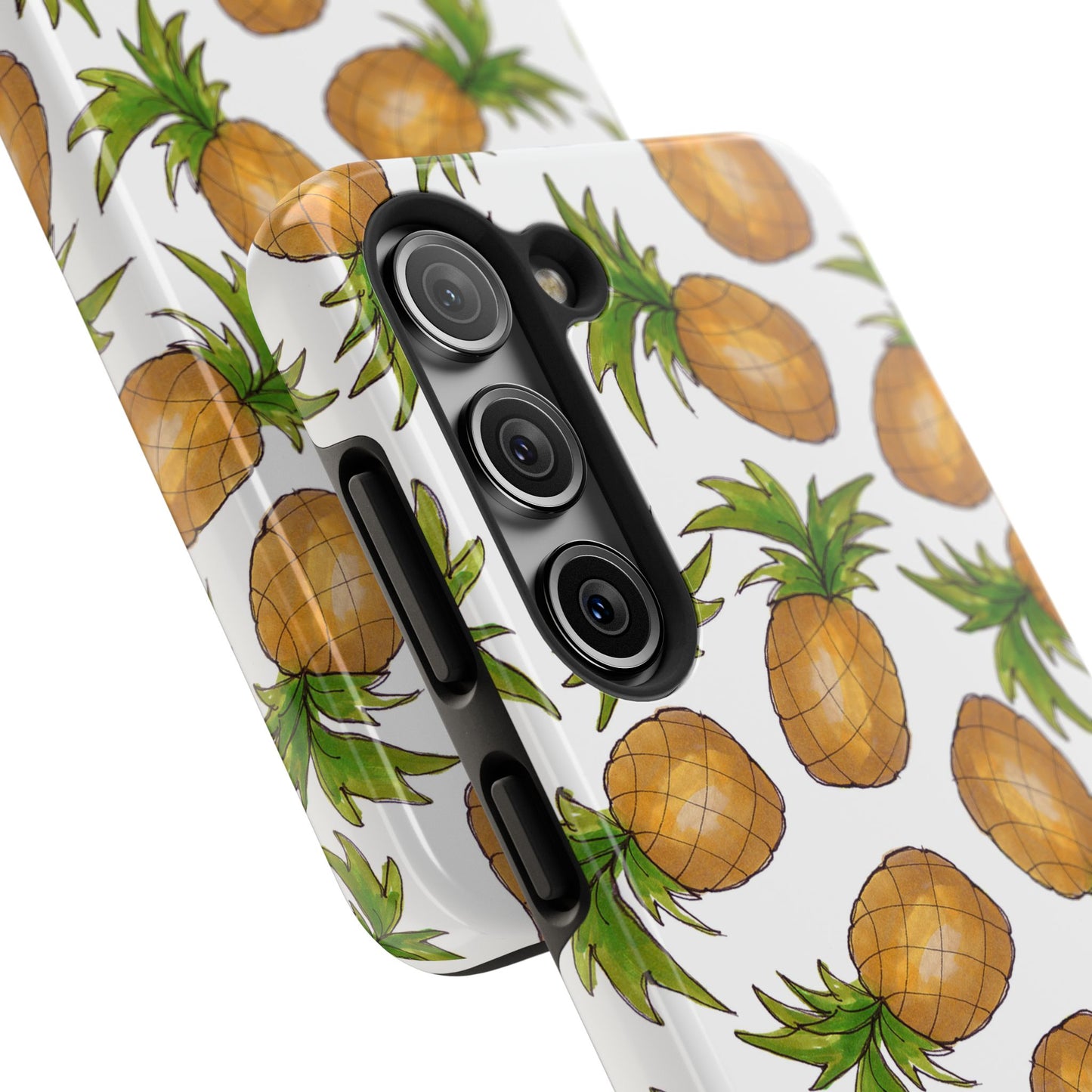 Pineapple Toss White Phone Case