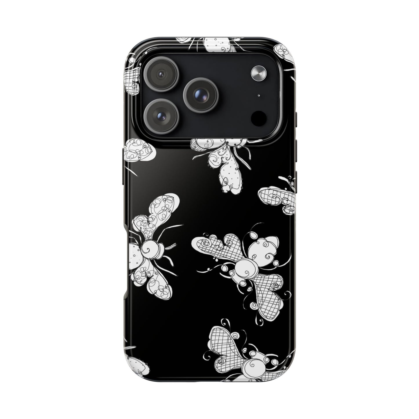 Busy Bee Black Phone Case