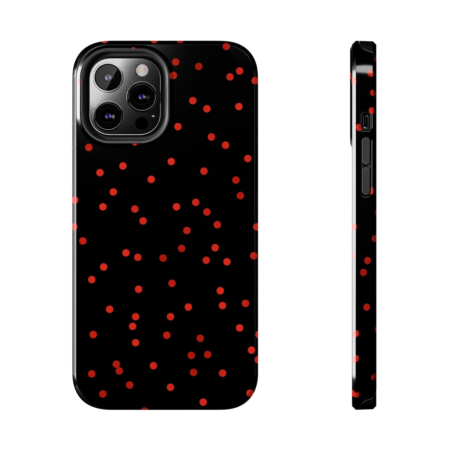 Space Dots Black / Red Phone Case