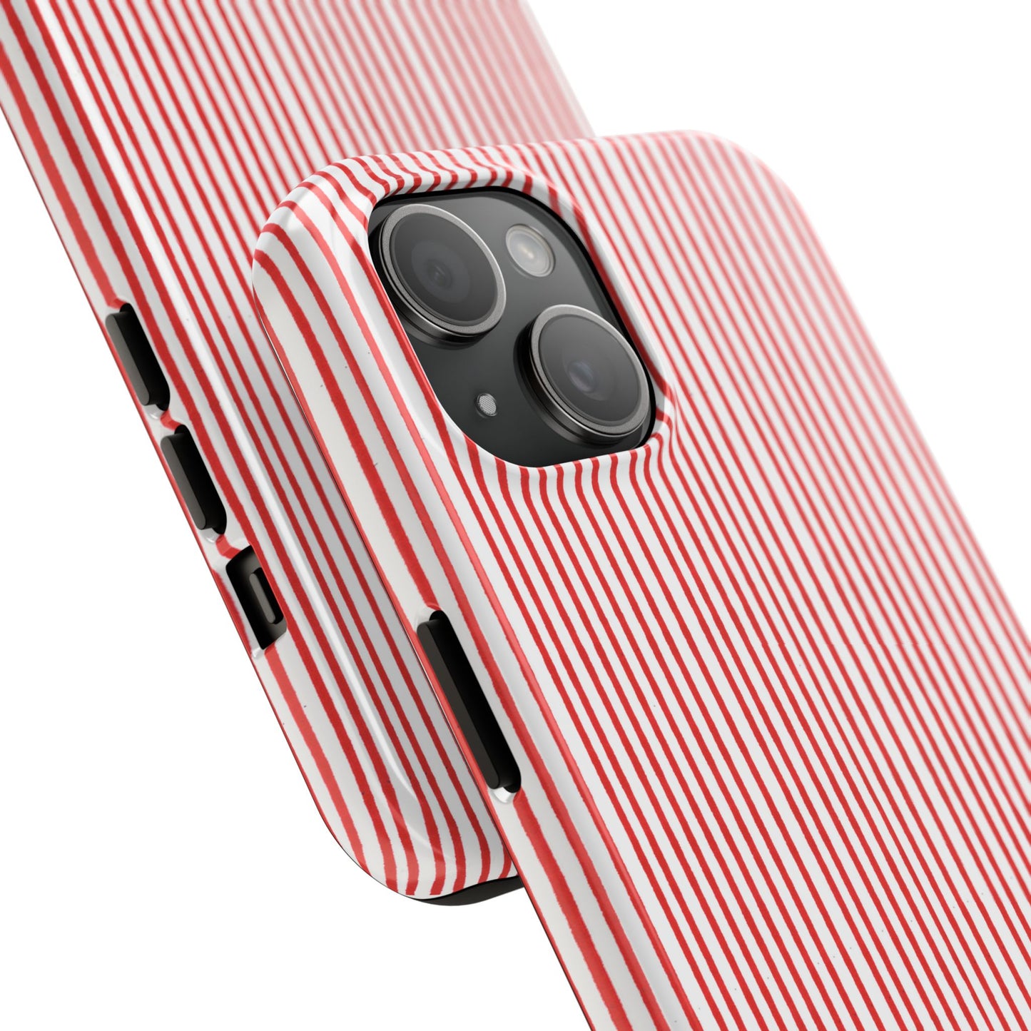 Stripe White / Red Phone Case