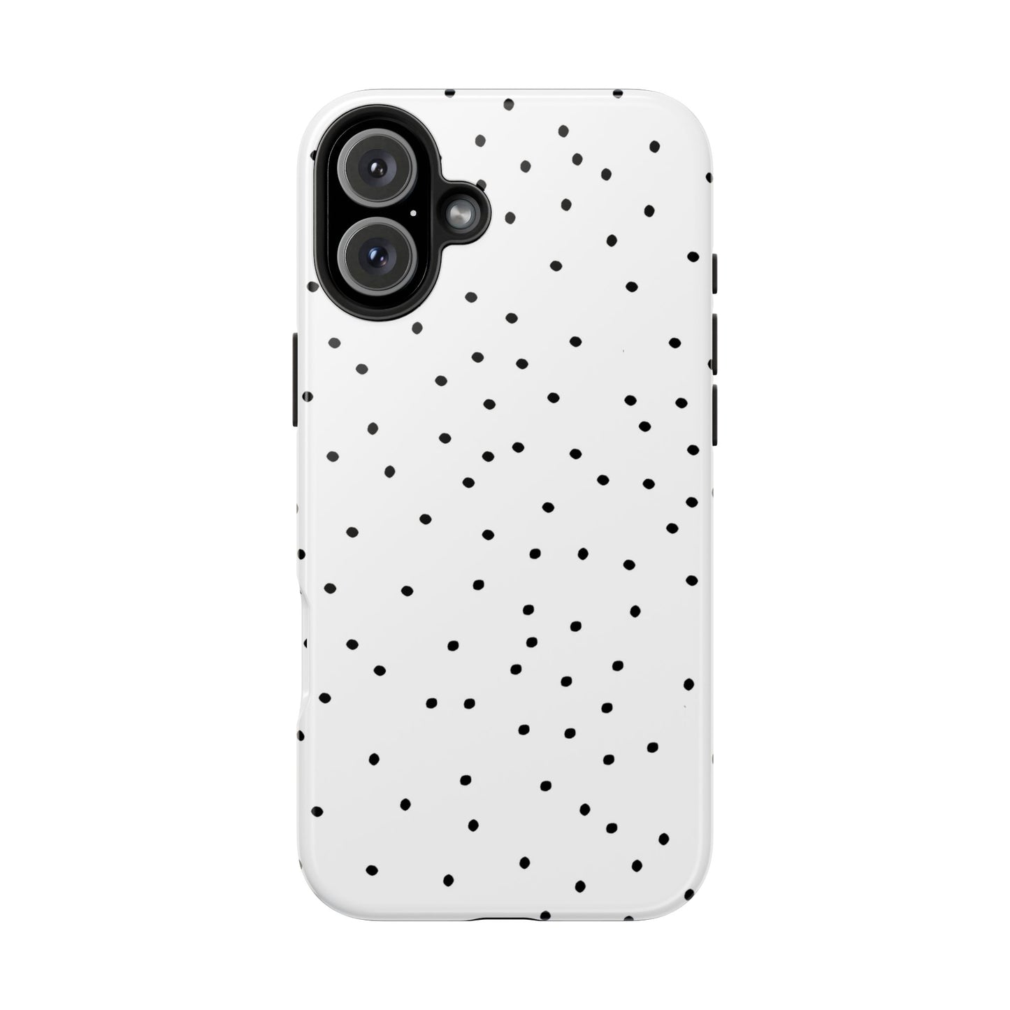 Space Dots White / Black Phone Case