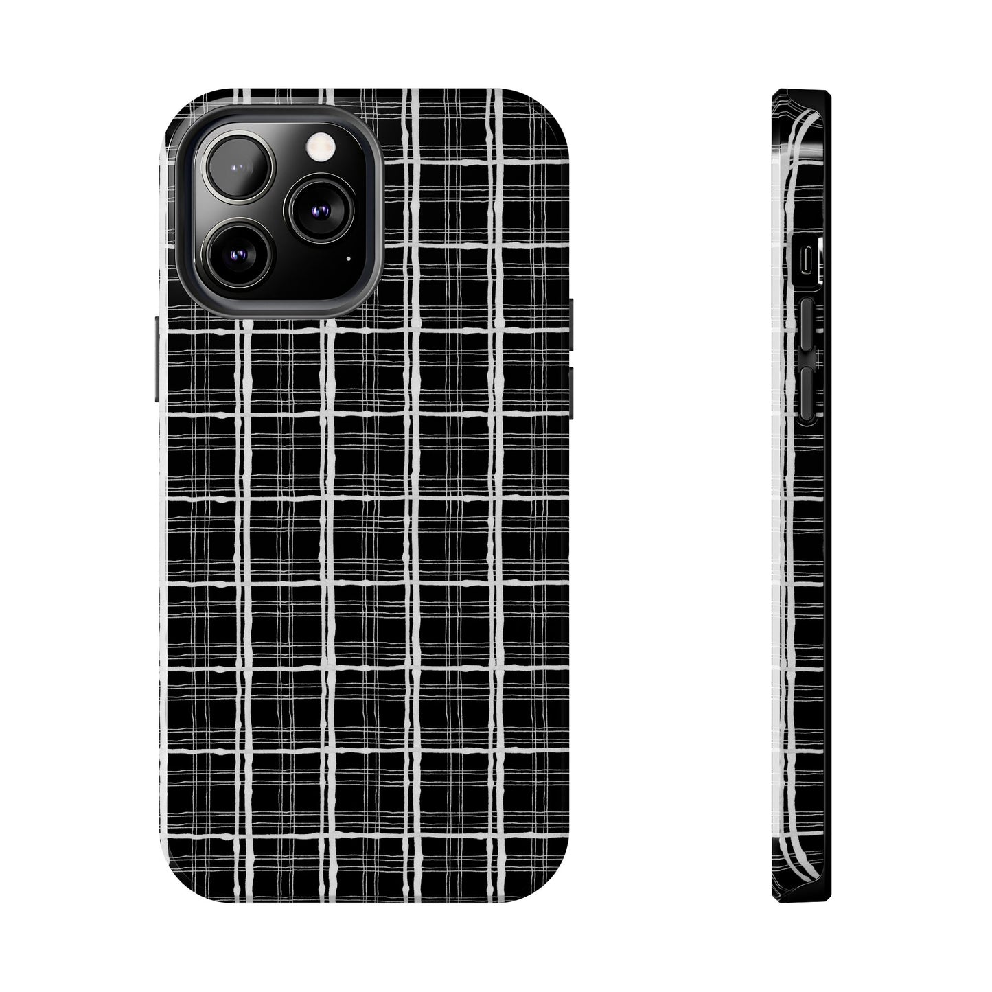 Sophistiplaid Black / White Phone Case