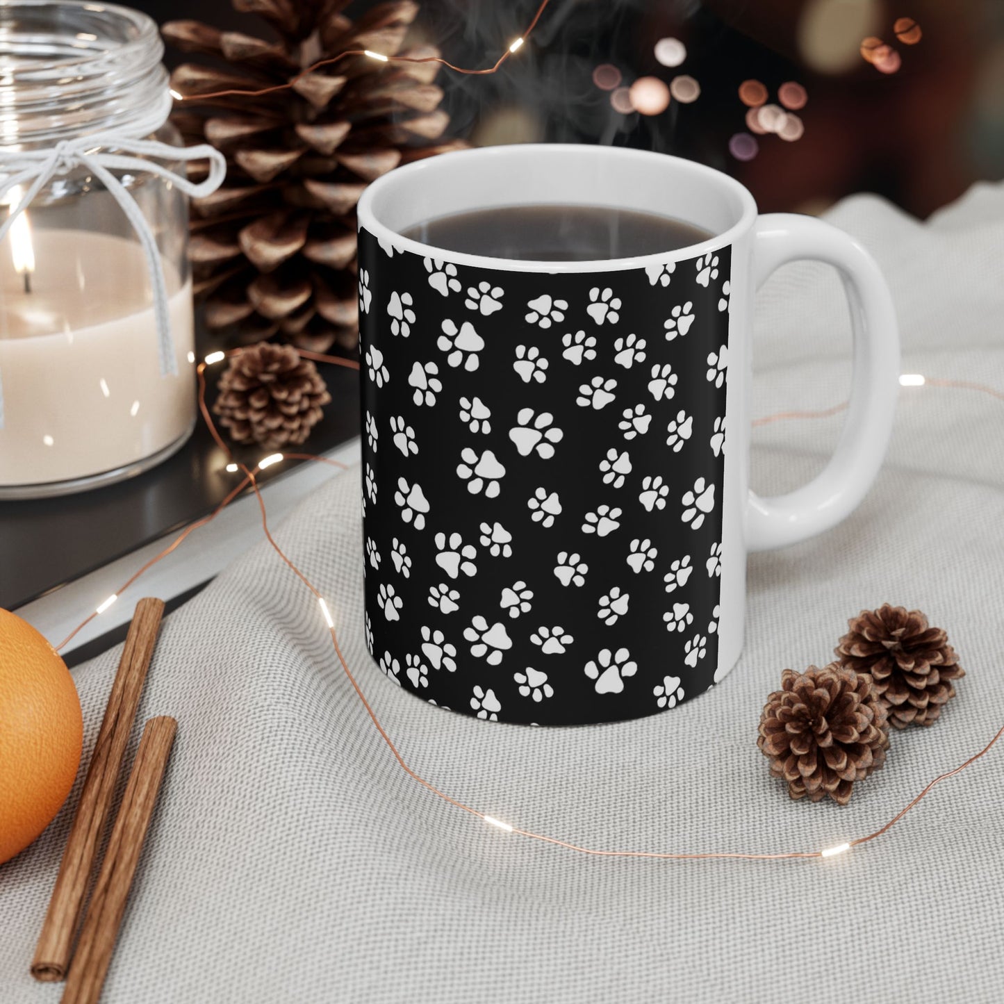 Little Paws Black / White Cup