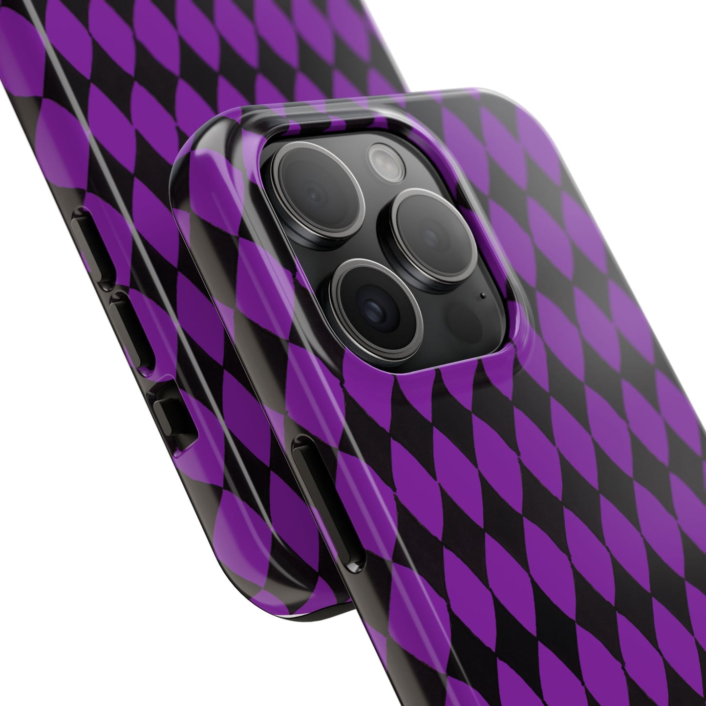 Diamond Purple / Black Phone Case