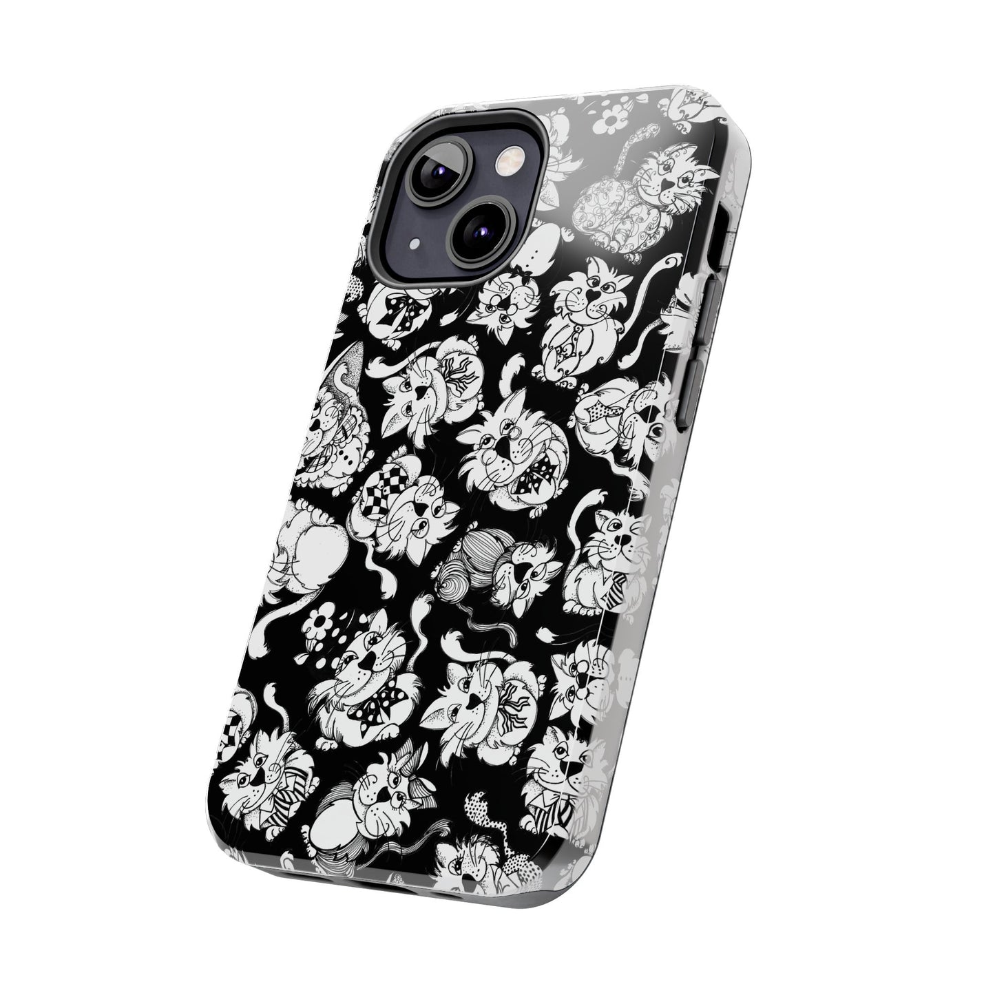 So Kitties Tossed Black Phone Case
