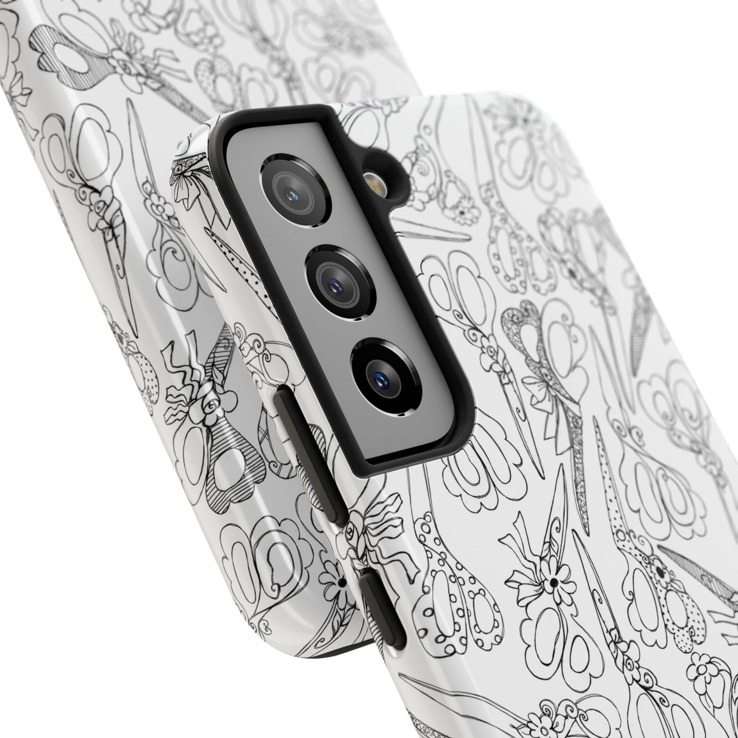 Scissor Blizzard White Phone Case