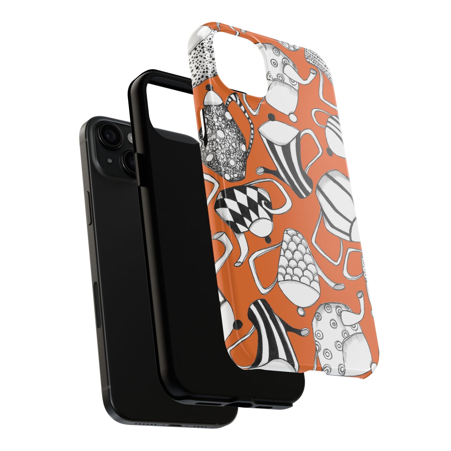 Coffee, Tea Anyone? Orange Phone Case