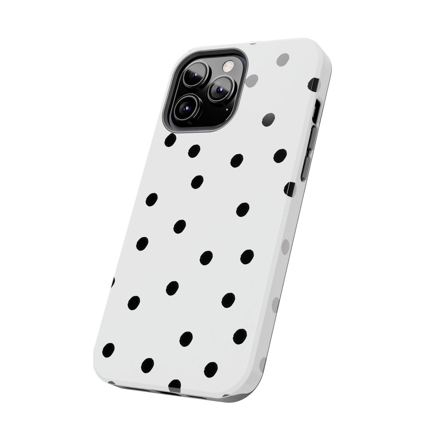 Space Dots White / Black Phone Case