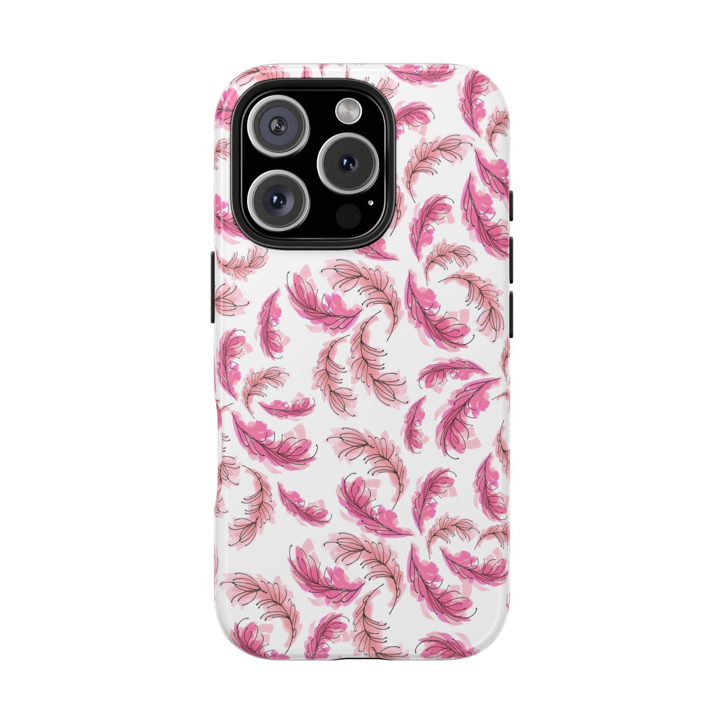 Flam Feathers White Phone Case