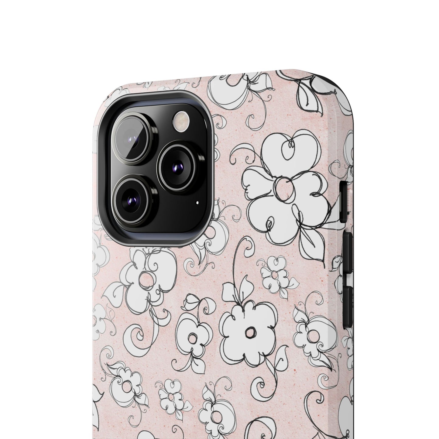 Lady Flowers Paris Pink Phone Case