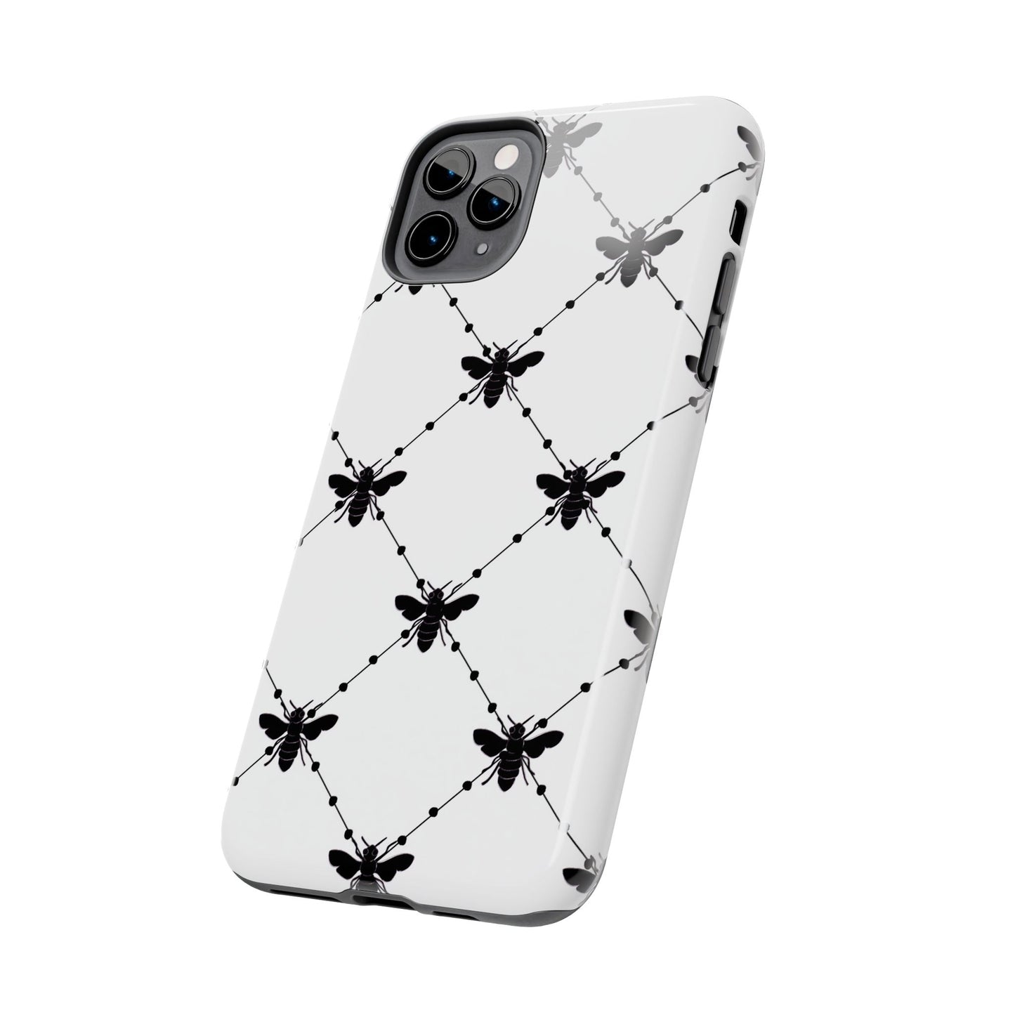 Beaded Bees White Phone Case