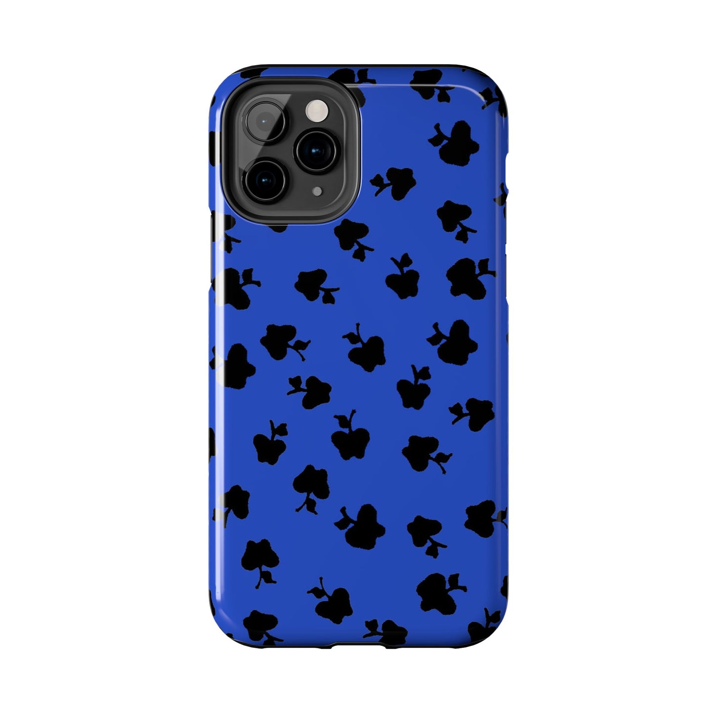 Happy Apples Blue / Black Phone Case