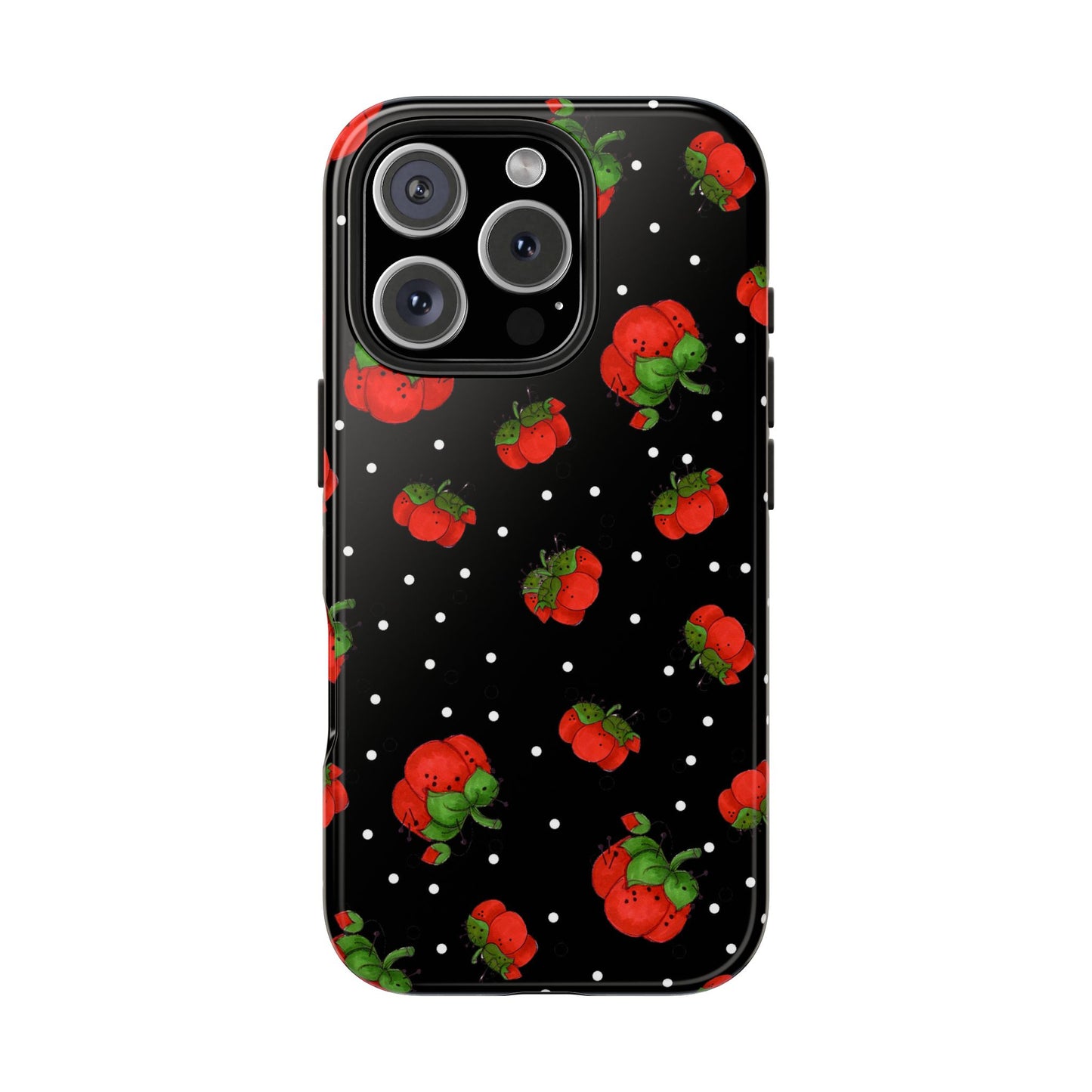 Pin Dots Black Phone Case