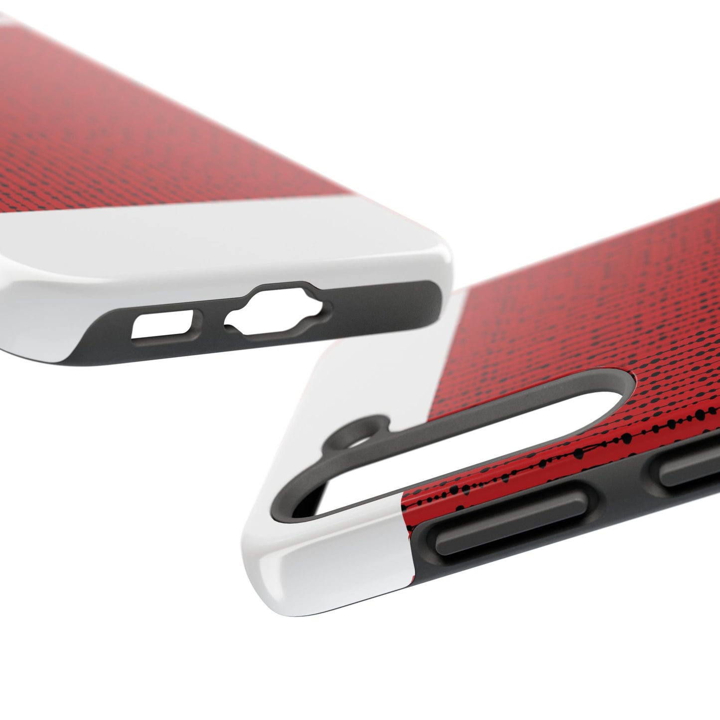 Beaded Curtain Red / Black Phone Case