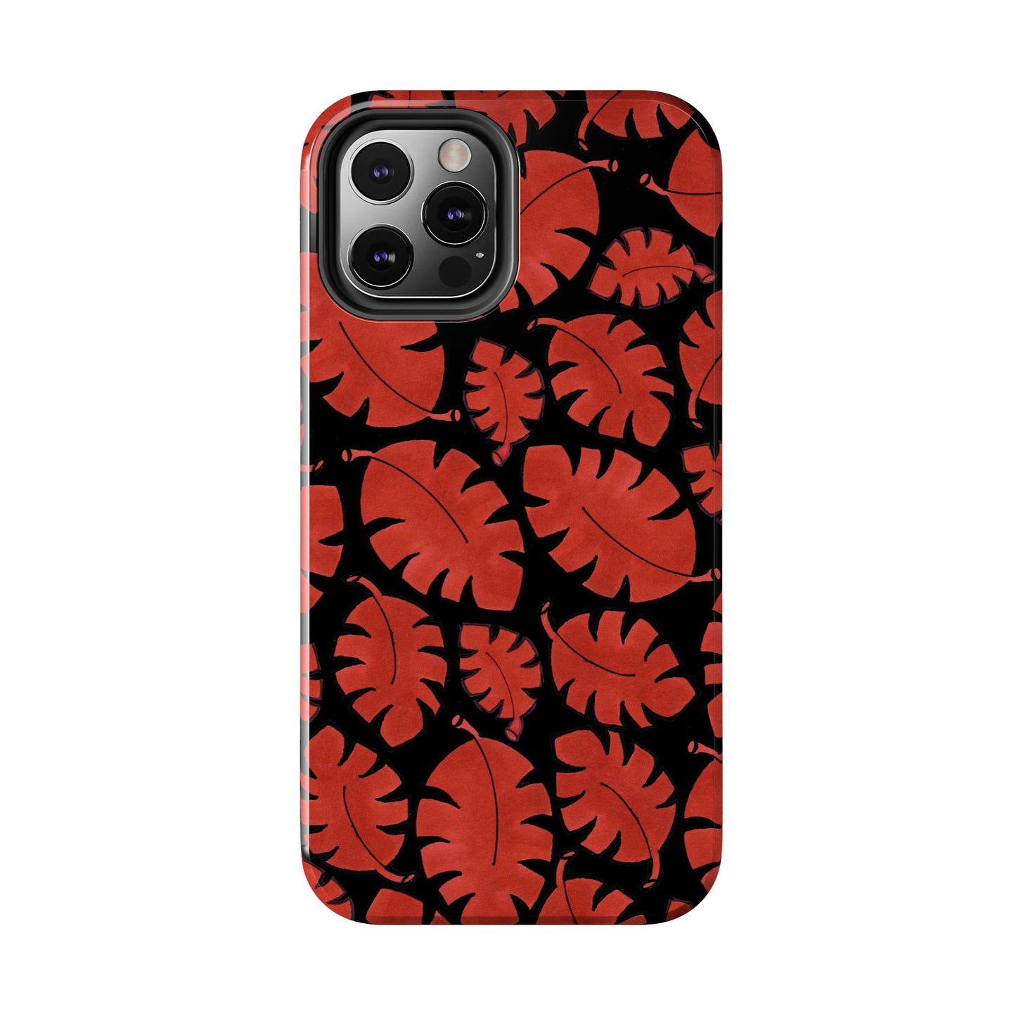 Red Bananas Black Phone Case