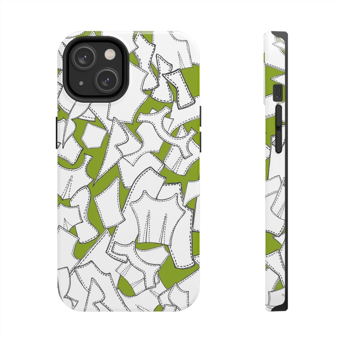 Pattern Pieces Chartreuse Phone Case