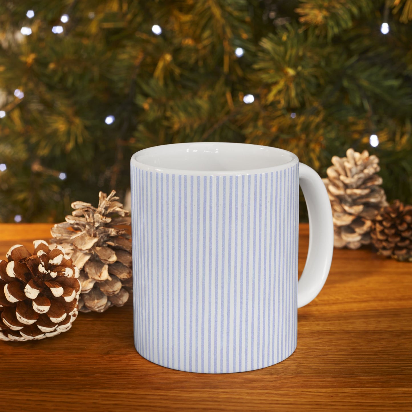 Light Blue Stripe Cup