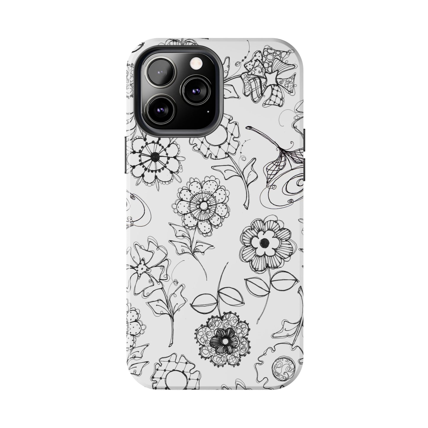 Paper Posies White Phone Case