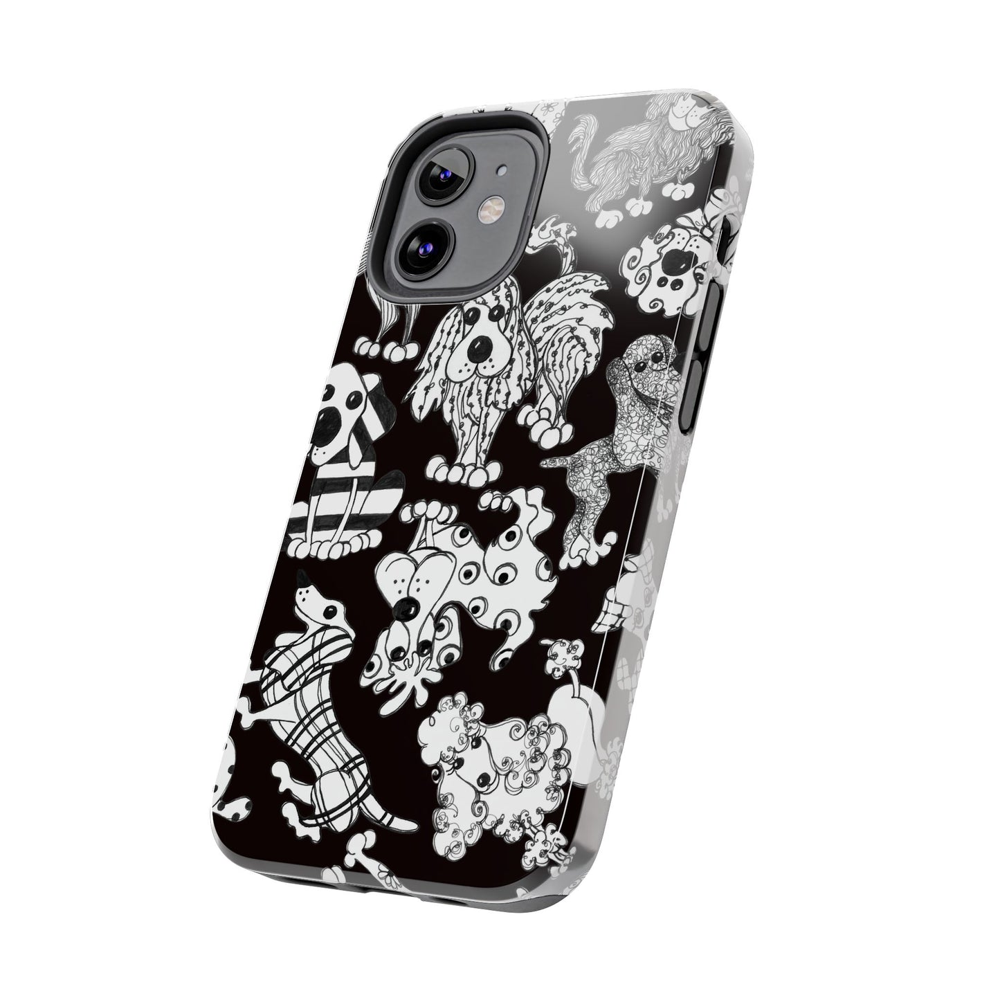 Dear Doggies Black Phone Case