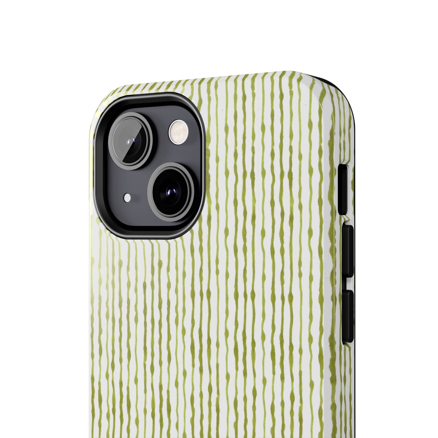 Faux Seersucker White / Green Phone Case