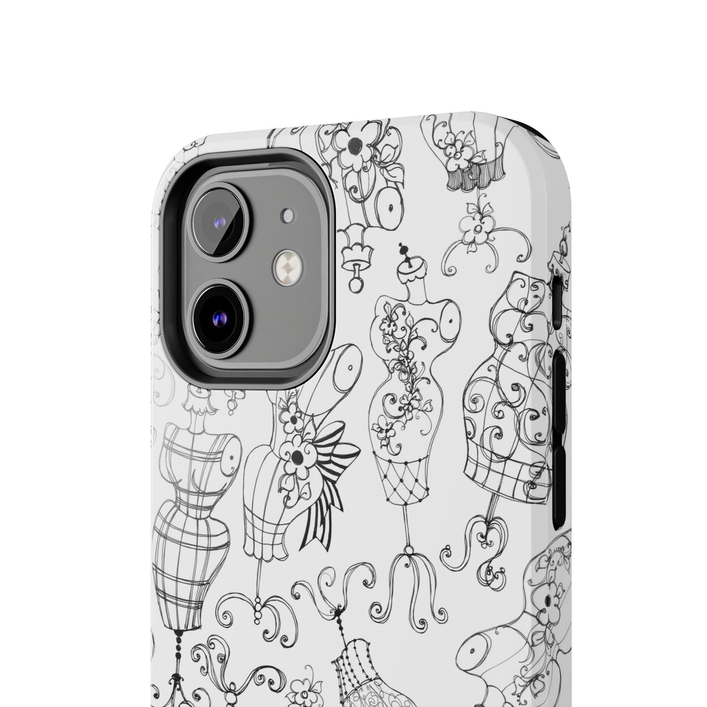 Mannequinique White / Black Phone Case