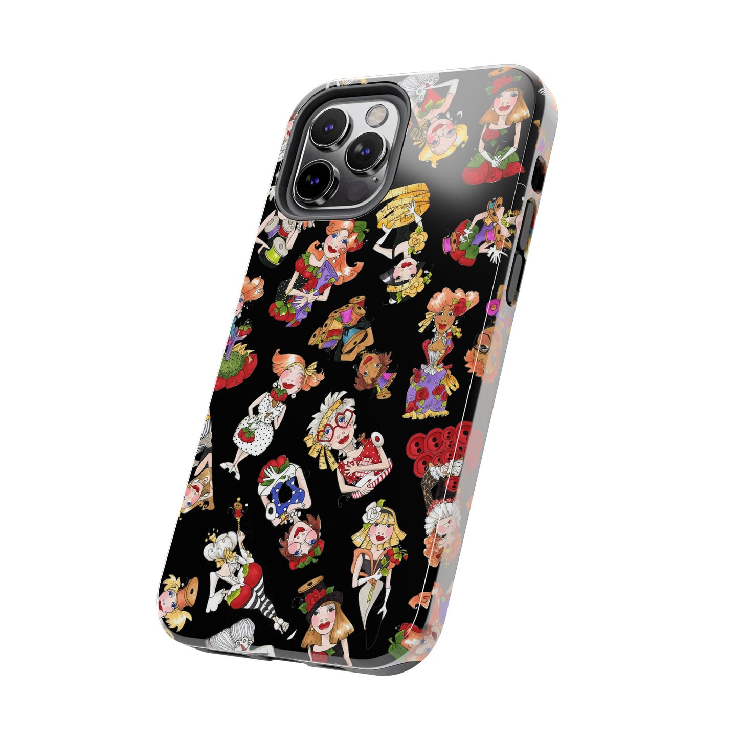 Curious Toss Black Phone Case